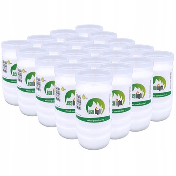 Wkłady do zniczy parafinowe znicze 36h ECO (20szt)