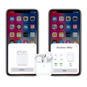 Недорогие беспроводные Bluetooth-наушники TWS BW02 Plus, белые