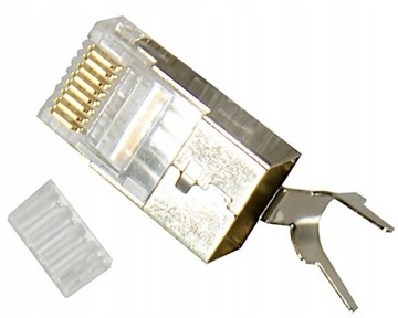ЭКРАНИРОВАННАЯ ВИЛКА STP RJ45 ВИЛКА Cat.6a Cat.7 1 шт.