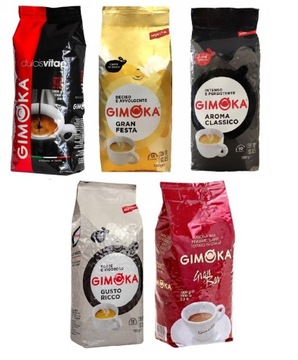 GIMOKA 5X1KG KAW WŁOSKICH 5KG ZIARNO