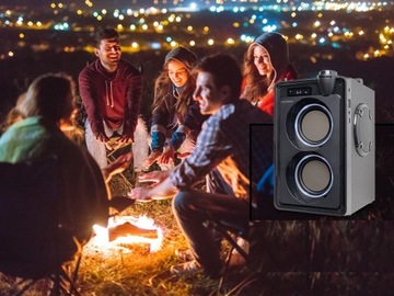 ДИНАМИК BLUETOOTH 5.0 USB SD AUX РАДИО КАРАОКЕ MP3