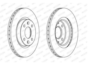 Ferodo DDF1096 Tarcza hamulcowa 2 szt