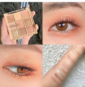 9-цветная палитра теней для век Glitter Pearly Eye