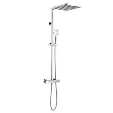 KOLUMNA PRYSZNICOWY TERMOSTAT BATERIA DESZCZOWNICA 30CM ze Stal Nierdzewnej