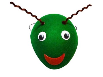 CZAPKA ŚWIERSZCZ STRÓJ PASIKONIK ZIELONA