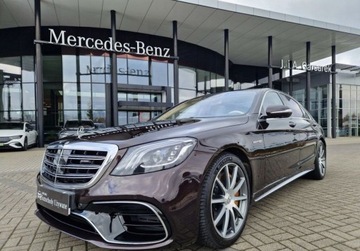 Mercedes Klasa S W222 Limuzyna wersja długa Facelifting AMG 4.0 AMG 63 S 612KM 2017 Mercedes-Benz Klasa S Polski salon 1 WL Bezwyp...