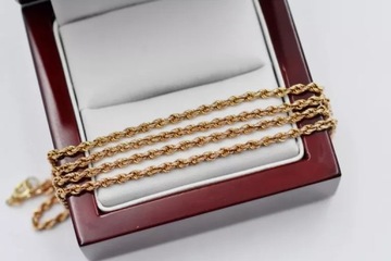 PIĘKNY ZŁOTY ŁAŃCUCH [585] 2,12G 45CM KORDEL
