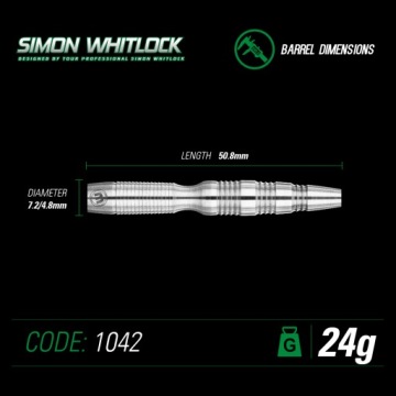 Дротики Winmau Simon Whitlock 90% 24g Steel