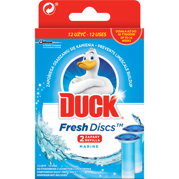 DUCK FRESH DISCS MARINE DUO ŻELOWE KRĄŻKI ZAPAS 12