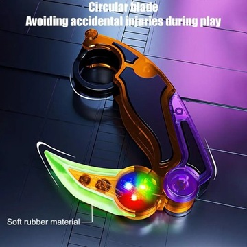 LED RAMBIT SPINNER nowość ŚWIECĄCY KARAMBIT fidget