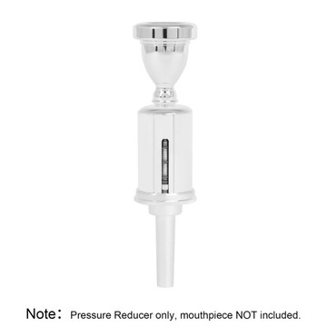 TR-16 Мундштук для валторны с редуктором давления, серебряный тренажер для дыхания