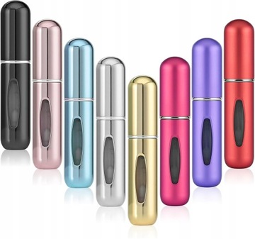 8x распылитель духов для путешествий с распылителем 5 мл для алюминиевых духов