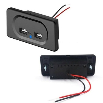 12V Podwójna ładowarka USB USB Opłaty pojazdów