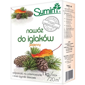 Nawóz jesienny do iglaków Sumin 1kg 20m²