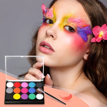 КРАСКИ КРАСКИ ДЛЯ ЛИЦА И ТЕЛА ШАБЛОНЫ ДЛЯ РАСКРАСКИ 15 ЦВЕТОВ МОЮЩИЕСЯ ДЛЯ ДЕТЕЙ