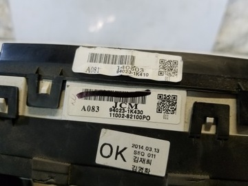 PŘÍSTROJOVÁ DESKA BUDÍKY HYUNDAI IX20 1.4B 94023-1K430