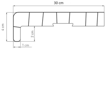 ИНТЕРЬЕР БЕЛЫЙ ПОДОКОН ПВХ 30 Х 180