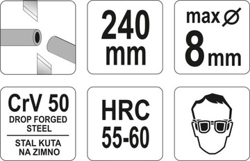 Кусачки для резки кабеля Yato 240 мм