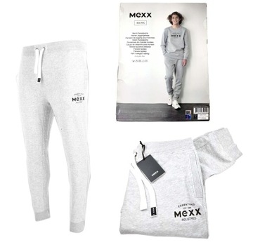 Spodnie dresowe męskie szare oryginalne MEXX rozm. XXL 95% bawełna Oeko-Tex