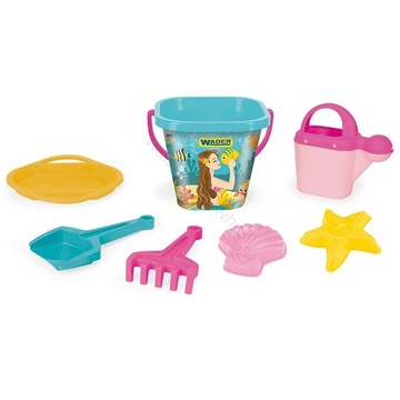 75046 НАБОР ПЕСКА WADER 7 ЭЛЕМЕНТОВ. РОЗОВЫЙ