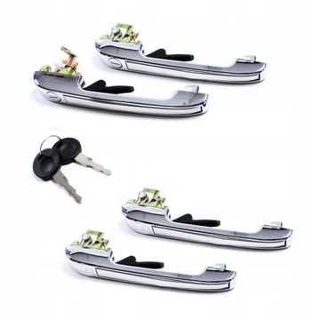 KLAMKI TUNING CHROM 4 szt. kpl do VW Golf II Jetta