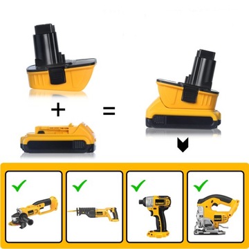 Переходник с NiCD на литий-ионный аккумулятор Dewalt DCA1820 18В/20В
