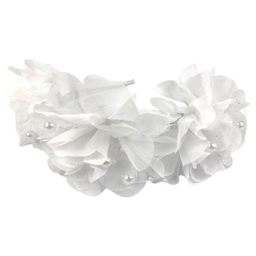 БЕЛЫЙ ВЕНОК ПОВЯЗКА НА ГОЛОВУ ПРИЧАСТИЕ СВАДЕБНАЯ СЕССИЯ ЦВЕТЫ ЖЕМЧУГ
