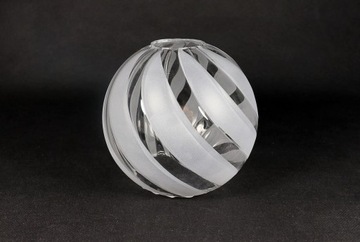 Klosz szklany kula otwarta 14cm E27,do lamp