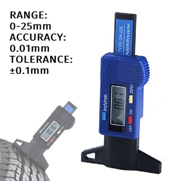 Цифровой датчик глубины протектора шин Монитор состояния автомобильных шин Высокоточный измеритель