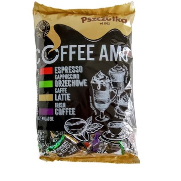 PSZCZÓŁKA COFFEE AMO KARMELKI KAWOWE 1kg DATA: 2025.01