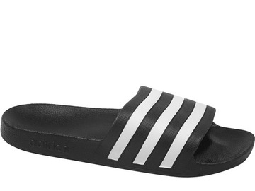 ADIDAS ADILETTE AQUA F35543 DAMSKIE CZARNE KLAPKI BASENOWE PLAŻOWE KAPCIE