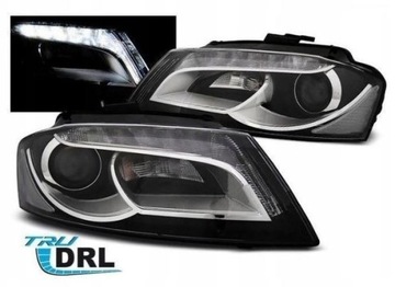 LAMPY Reflektory DO AUDI A3 8P OD 2008 DO 2012 Roku DO JAZDY DZIENNEJ DEPO