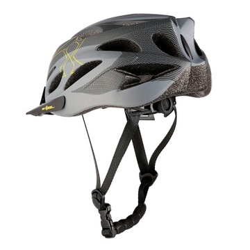 STABILNY SZARO-CZARNY ROZM.M (51-60CM) KASK WYTRZYMAŁA KONSTRUKCJA SKATING