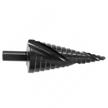 WIERTŁO STOŻKOWE STOPNIOWE SPIRALNE CHOINKOWE METALU ROZWIERTAK HSS 4-32 MM
