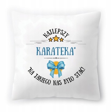 Poduszka Dla Karateki na Urodziny na Prezent z Nadrukiem ze Zdjęciem
