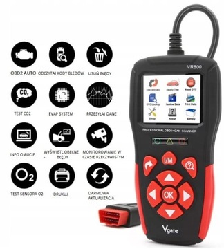 Тестер диагностического интерфейса Vgate VR800 OBD2