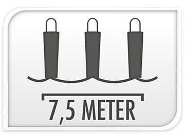 ZEWNĘTRZNE LAMPKI OGRODOWE Girlanda 10 sztuk LED 230V - 7,5 m