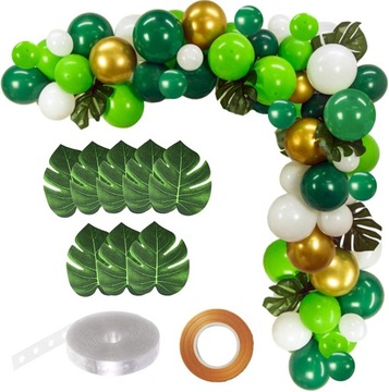 BALONY ZESTAW Balonów Jungle I 112 Elementów
