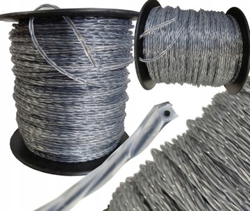 ŻYŁKA DO KOSY PODKOSZARKI GŁOWICY KOSY 2,4MM 100M ZBROJONA KARBOWANA CARBON