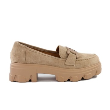 Półbuty WORKERY mokasyny SLIPPERY platforma (39)