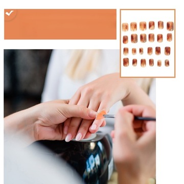 НАБОР НОГТЕЙ ИСКУССТВЕННЫЙ ГЕЛЬ НАКЛЕЙКИ НАКЛЕЙКИ ДЛЯ ПОЛНОГО ПОКРЫТИЯ ГЕЛЬ-КЛЕЙ