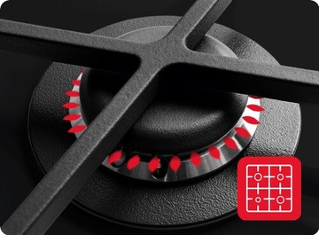 AMICA PGA6101ApCi Газовая варочная панель РЕТРО Слоновая кость