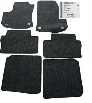 Dywaniki werulowe OPEL ZAFIRA B komplet 9163278 komplet dywaników