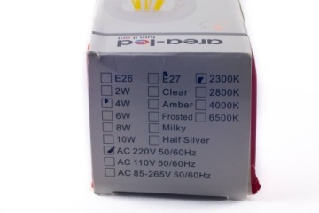 Светодиодная лампа Эдисона ретро 4Вт G45 E27 2300К теплая