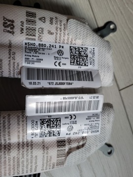 VW GOLF VIII 2021 ПОДУШКА БЕЗОПАСНОСТИ ЛЕВОЕ СИДЕНИЕ