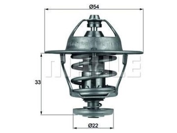 TERMOSTAT OPEL CORSA B 1.7 CAMPO 2.5 HONDA CIVIC VII MK7