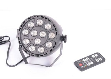 Светодиодный прожектор PAR DMX 12x 3 Вт, RGB, пульт дистанционного управления