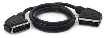 Zestaw Kabel Euro/Euro (Scart) 21pin 1m -100 sztuk