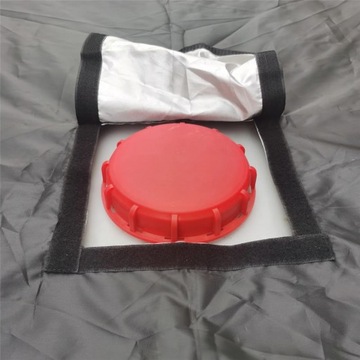 Zbiornik na deszczówkę 1000 l 116 x 120 cm czarny