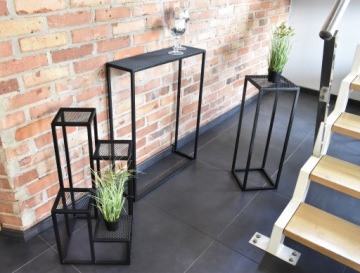 ЧЕРНАЯ ПОДСТАВКА ДЛЯ ЦВЕТОВ LOFT ПОДСТАВКА ДЛЯ ЦВЕТОВ